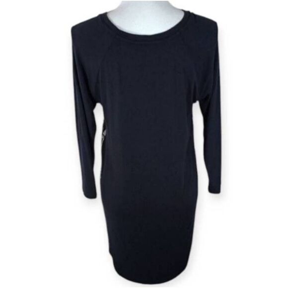 BANANA REPUBLIC NAVY & WHITE MODERN PRINT DRESS SZ.S EUC. - Picture 6 of 8